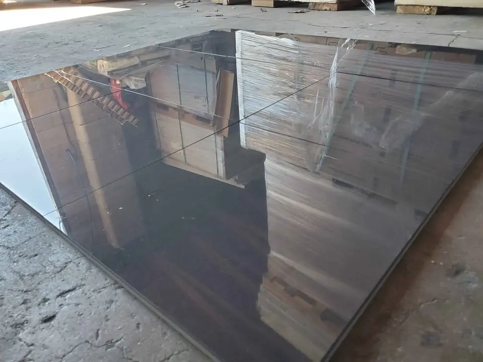 12 x 12 Black Polished Porcelain Tile, photo 3