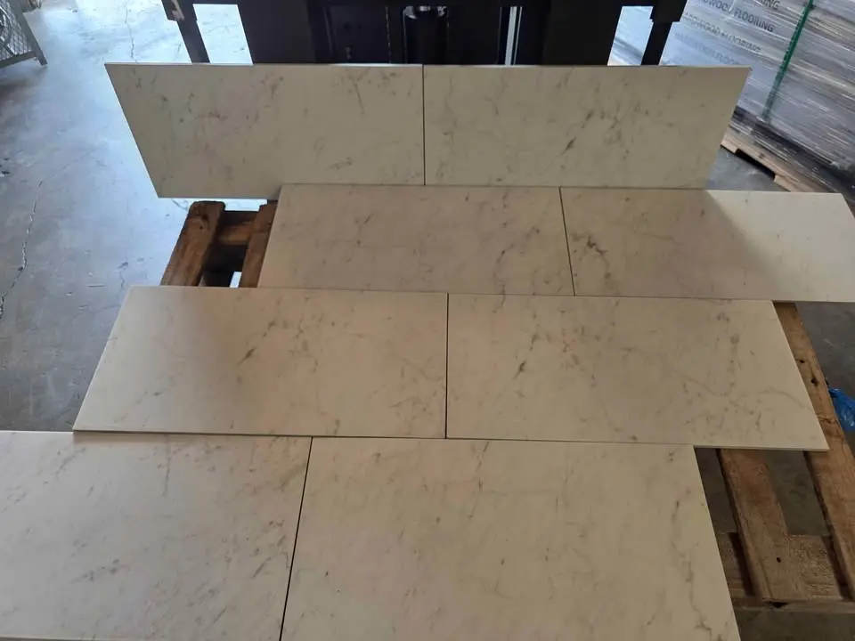 12 x 24 Futuro White Porcelain, Marble Look, photo 3