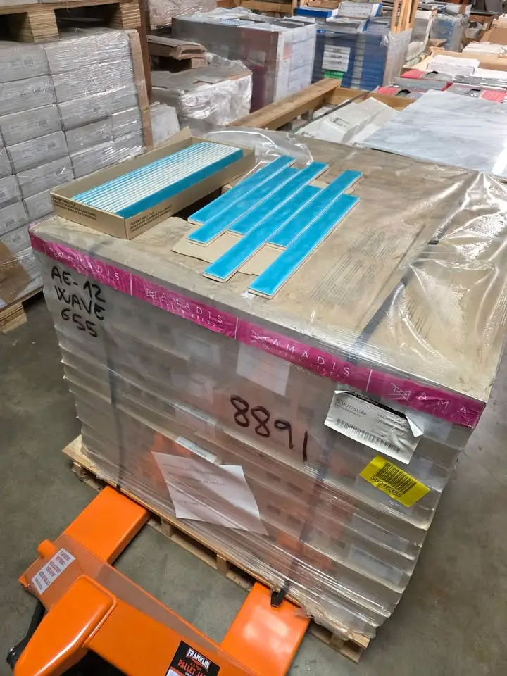 2 x 20 Zellige-Style Blue Wall Tile, photo 5