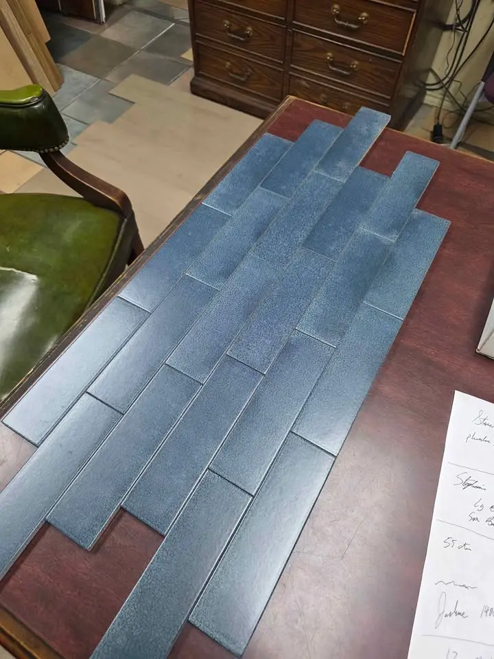 2 x 8 Denim Blue Porcelain Tile, photo 5