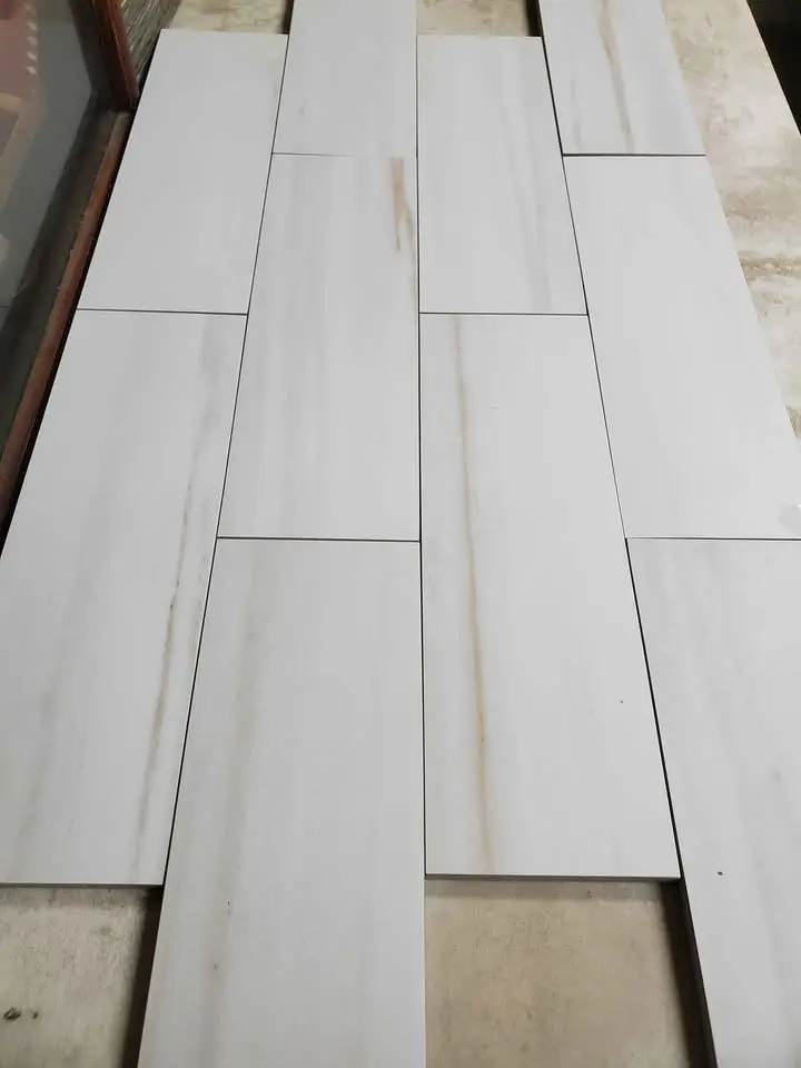 4 x 12 Linear Marble-Look Wall Tile, Rectified, photo 2