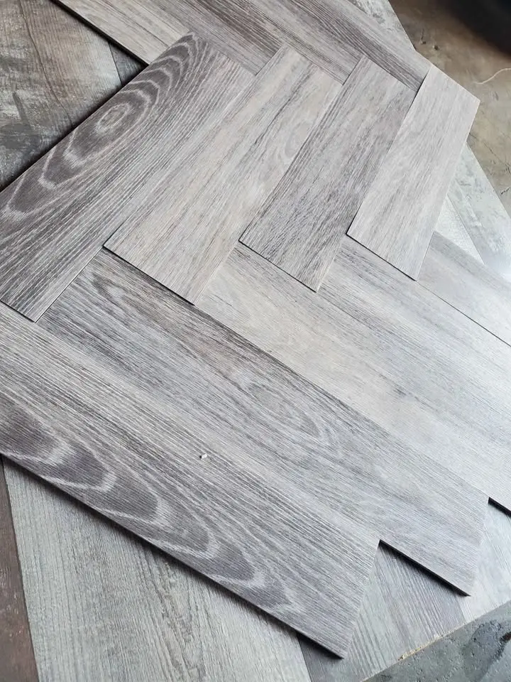 LVT Herringbone Plank, Gray, 4 x 18, 5 mm, photo 4